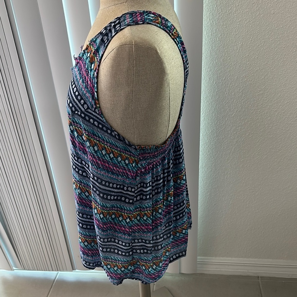 Vera Bradley Blue Relaxed Tank Top - Picture 5 of 8